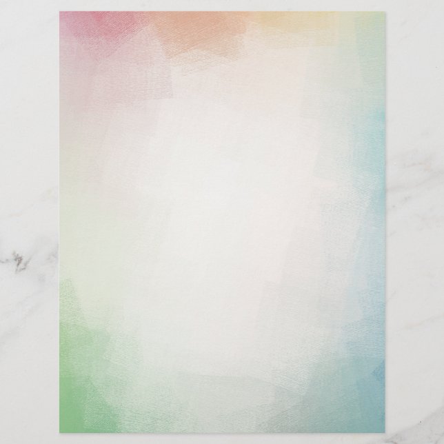 Pink Red Blue Green Yellow Modern Colorful Letterhead (Front)
