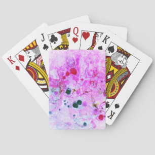 Pink Red Blue Purple Modern Abstract Template Poker Cards