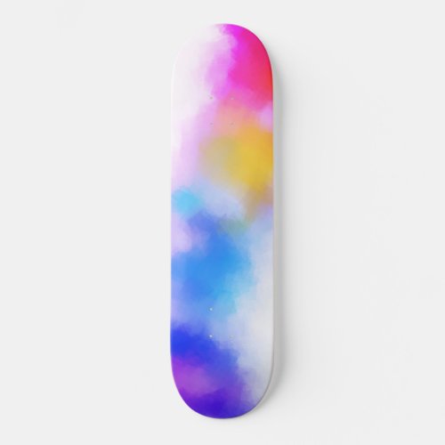 Pink Red Blue Purple Yellow Modern Colorful Skateboard