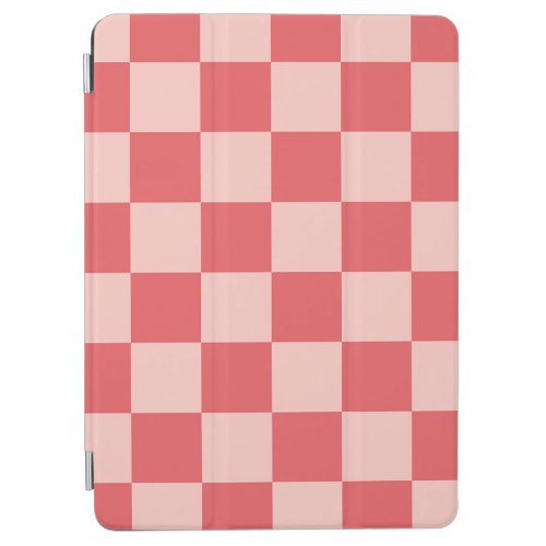Pink Red Checkered Gingham Pattern iPad Air Cover