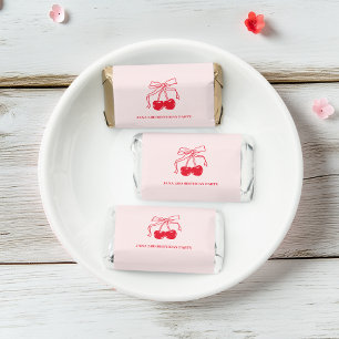 Pink & Red Cherry Birthday Party  Hershey's Miniatures