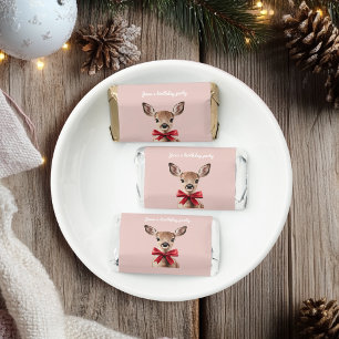 Pink & Red Deer Woodland Birthday Party Hershey's Miniatures
