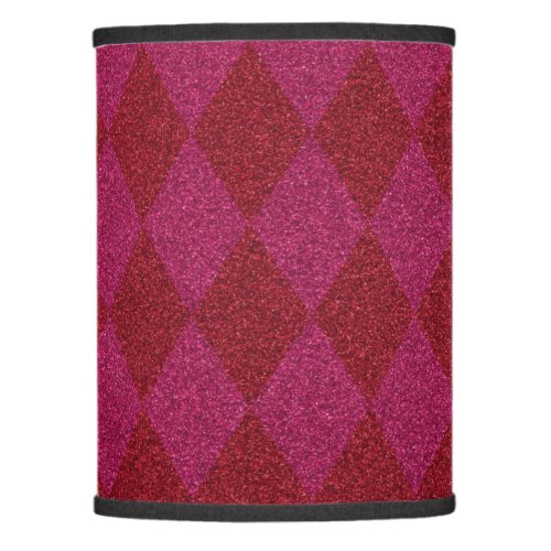 Pink  Red Diamond Glitter Pouf Lamp Shade