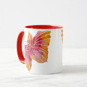 Pink & Red Floral Hawaii Hibiscus Mug (Front Left)