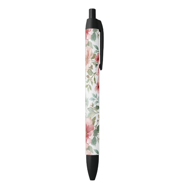 Pink Red Flowers Pen (Bottom (Vertical))