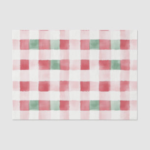 Pink Red Green Retro Pattern Christmas Tissue Paper