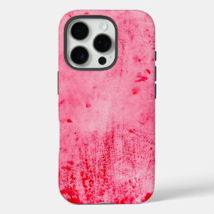 Pink Red Grunge Paint Texture iPhone 16 Pro Case