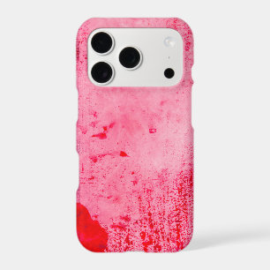 Pink Red Grunge Paint Texture iPhone 17 Pro Case