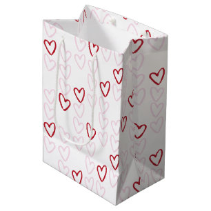 Pink & Red Hearts Gift Bag