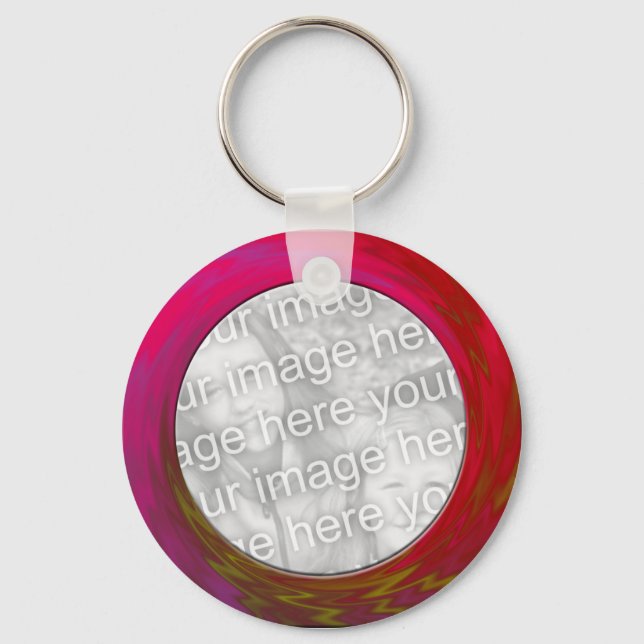 pink red keychain (Front)