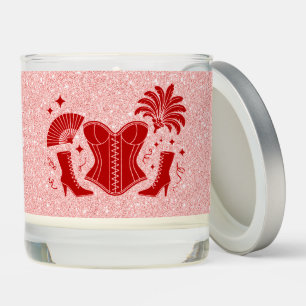 Pink + Red Las Vegas Showgirl Bridesmaid Scented Candle