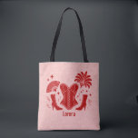 Pink   Red Las Vegas Showgirl Bridesmaid Tote Bag<br><div class="desc">Step into the spotlight with this faux glitter Tote Bag, featuring. Designed for brides, bridesmaids, and besties heading to Las Vegas or planning a glamorous girls’ night out, this bag captures that bold, confident, and flirty spirit that defines every unforgettable celebration. Perfect for bachelorette weekends, Vegas trips, bridal party gifts,...</div>