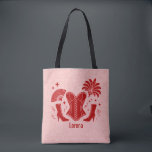 Pink   Red Las Vegas Showgirl Bridesmaid Tote Bag<br><div class="desc">Step into the spotlight with this faux glitter Tote Bag, featuring. Designed for brides, bridesmaids, and besties heading to Las Vegas or planning a glamorous girls’ night out, this bag captures that bold, confident, and flirty spirit that defines every unforgettable celebration. Perfect for bachelorette weekends, Vegas trips, bridal party gifts,...</div>