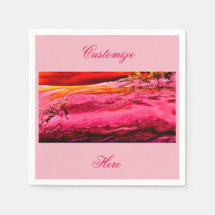 pink/red maui wave Thunder_Cove Napkins