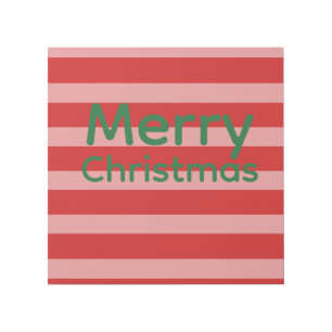 Pink Red Merry Christmas Gallery Wrap