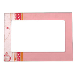 Pink Red Orange 5x7 Magnetic Frame