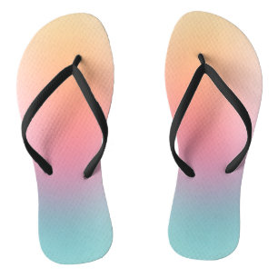 Pink Red Orange Yellow Blue Purple Green Rainbow Flip Flops