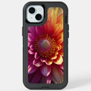 Pink Red Orange Yellow Purple Dahlia Flower iPhone 15 Plus Case