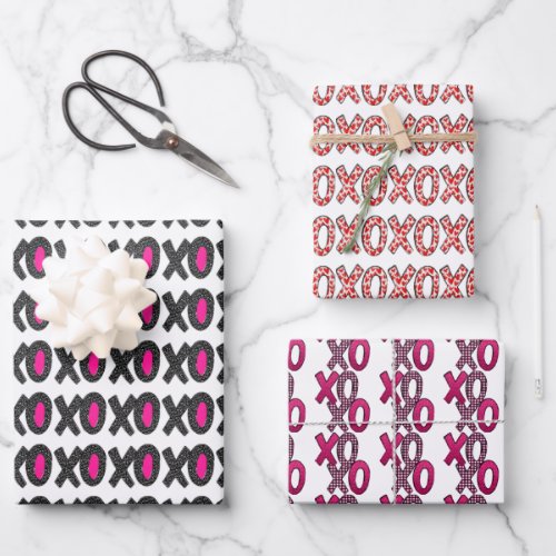 Pink  Red Personalized Wrapping Paper Sheets