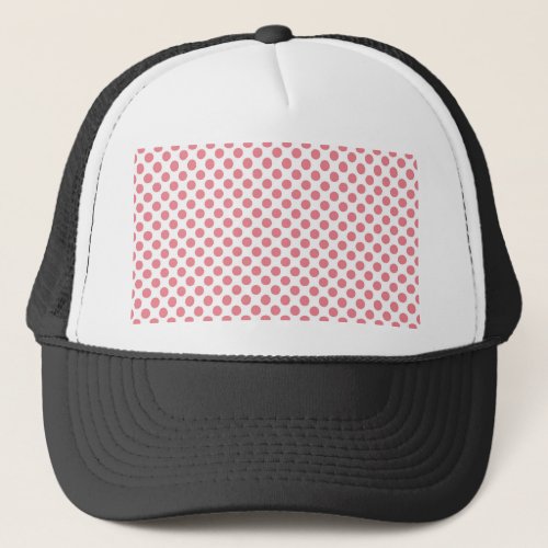Pink_Red polka dots 2 Trucker Hat