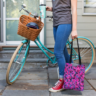 Pink red purple Camouflage Camo Pattern Tote Bag