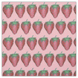 Pink Red Strawberry Summer Berries Garden Berry Fabric