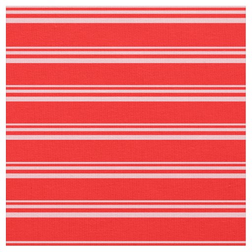 Pink & Red Stripes Pattern Fabric