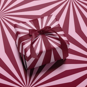 Pink red swirly Wrapping paper
