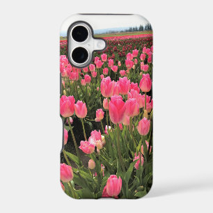 Pink & Red Tulips in a Field, Oregon iPhone 17 Case