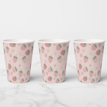 Pink Red Two Sweet Strawberry 2nd Birthday Party