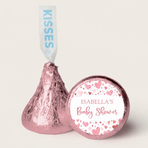 Pink Red Valentine A Little Sweetheart Baby Shower Hershey®'s Kisses®