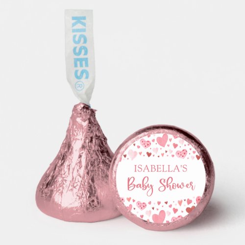 Pink Red Valentine A Little Sweetheart Baby Shower Hersheys Kisses