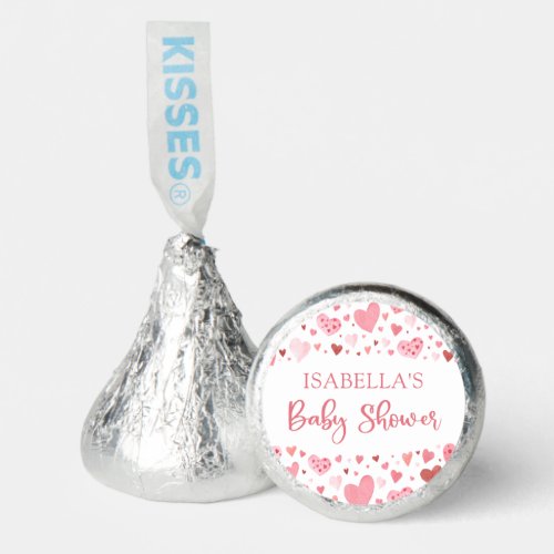 Pink Red Valentine A Little Sweetheart Baby Shower Hersheys Kisses