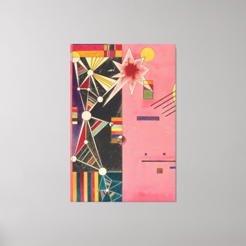 Pink Red Wassily Kandinsky Canvas Print