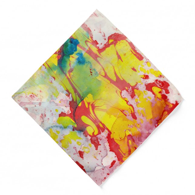 Pink Red Yellow Blue Green Purple Trendy Bandana (Front)