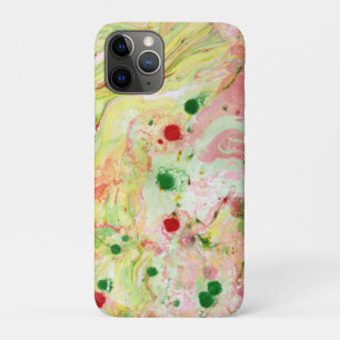 Pink Red Yellow Green Modern Abstract Template iPhone 11 Pro Case