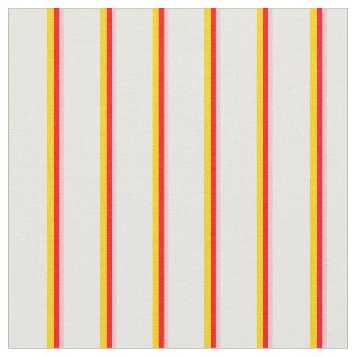 Pink, Red, Yellow & White Lines/Stripes Pattern Fabric