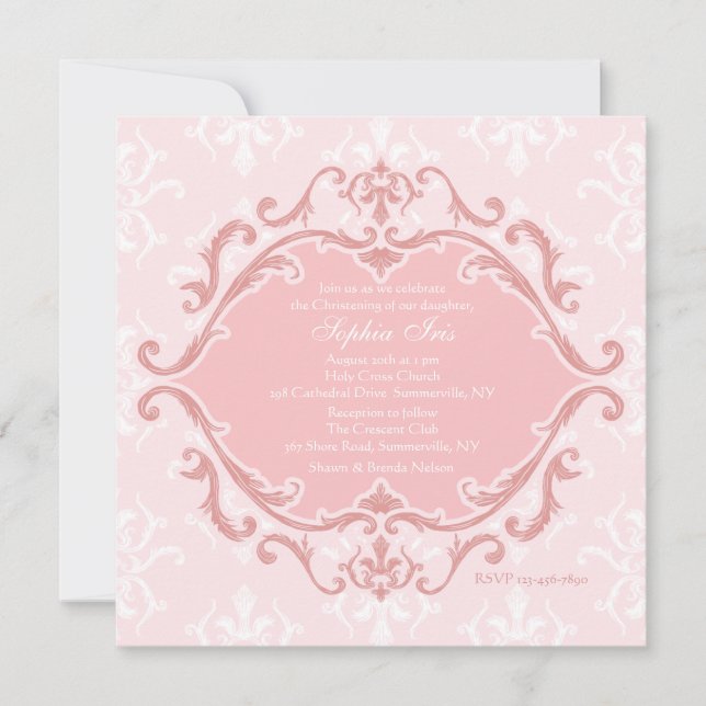 Pink Refinement Invitation (Front)