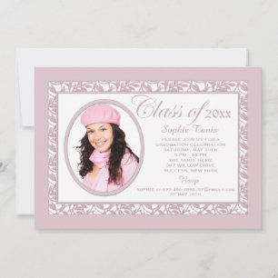 Pink Reflection Photo Invitation