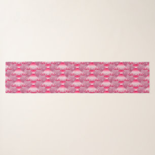 pink reindeer scarf