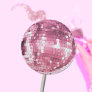 Pink Retro Disco Ball Envelope Seals Stickers