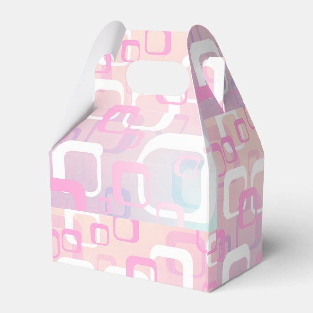 Pink Retro Favor Boxes (Back Side)