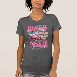 Pink Retro Flamingo Girls Weekend T-Shirt
