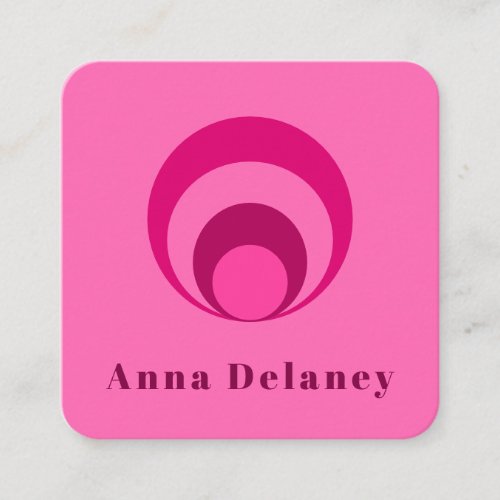 Pink Retro Inspired Business Card