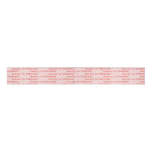Pink Retro Style Personalized Birthday Decor Grosgrain Ribbon