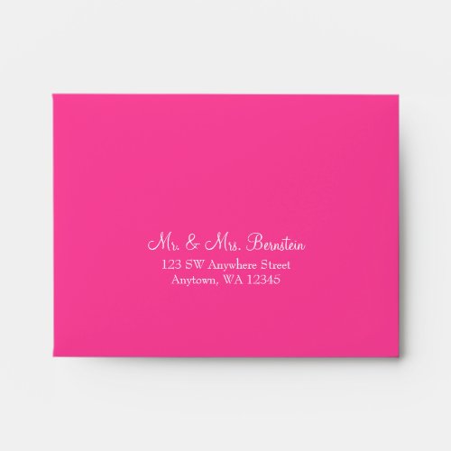 Pink Return Address A2 Envelope