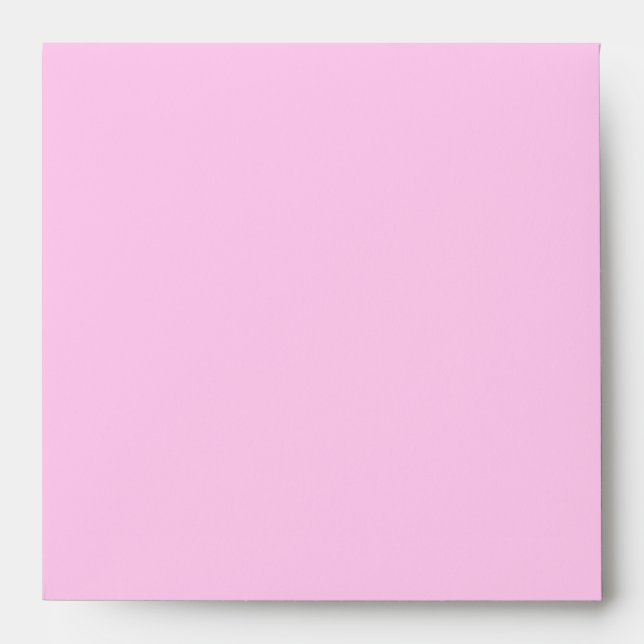 PINK Return Address Square Envelope (Front)