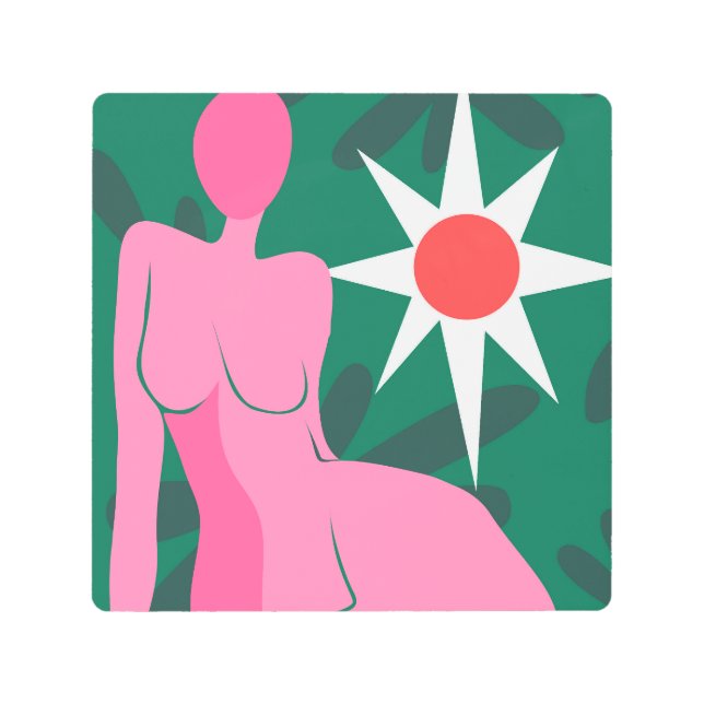 Pink Reverie Metal Print (Front)