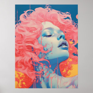 Pink Reverie: The Essence of Femininity Poster