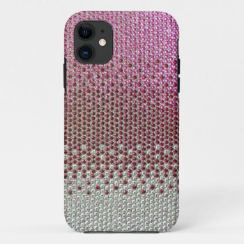 Pink Rhinestone Glitter Bling  Iphone 5 Case by ConstanceJudes at Zazzle